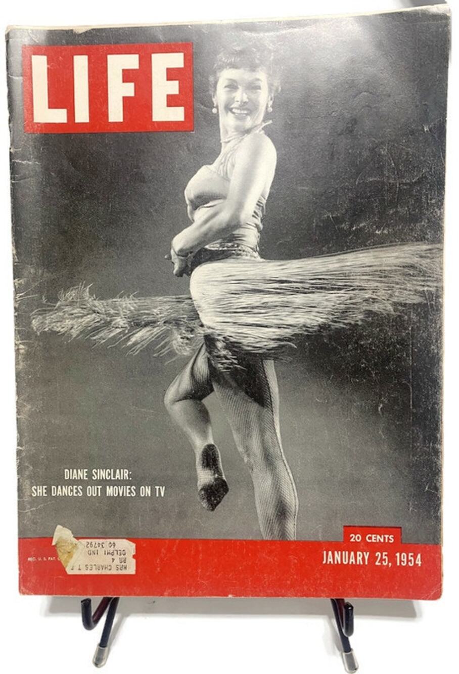 Life Magazine January 25 1954 Diane Sinclair Shows Dance Moves on TV